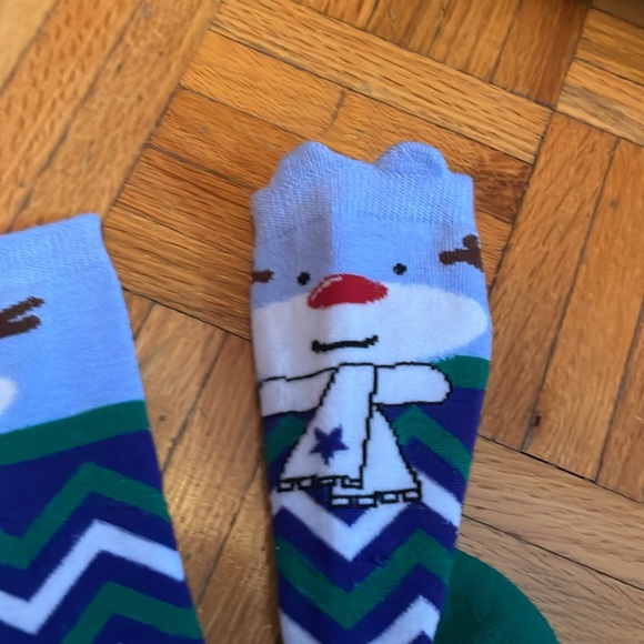Cute Christmas Holidays Style Anime Style Character Socks - Picture 2 of 5
